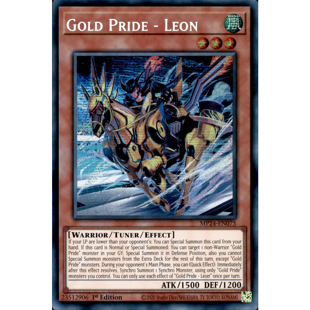 Gold Pride - Leon MP24-EN075 Yu-Gi-Oh! Card from the Mega Tin 2024 Mega Pack Set