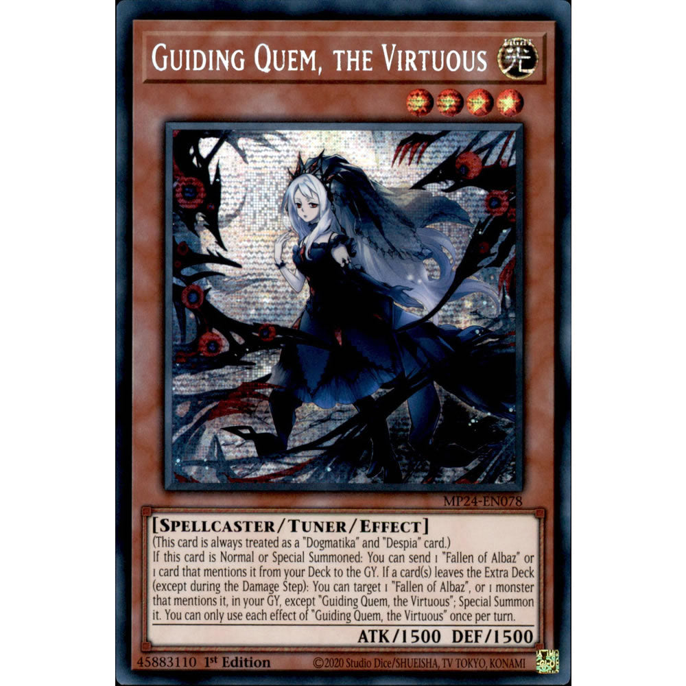 Guiding Quem, the Virtuous MP24-EN078 Yu-Gi-Oh! Card from the Mega Tin 2024 Mega Pack Set