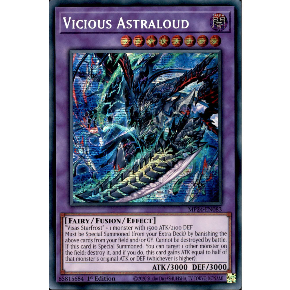 Vicious Astraloud MP24-EN083 Yu-Gi-Oh! Card from the Mega Tin 2024 Mega Pack Set