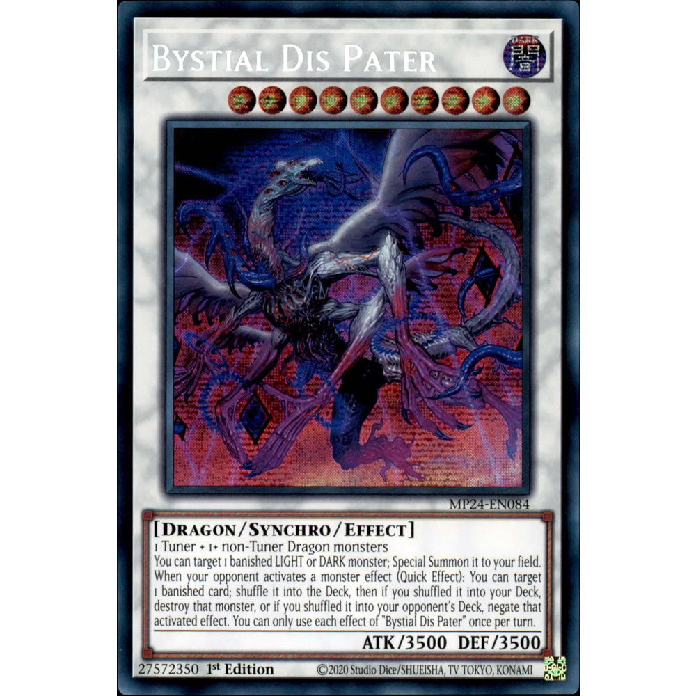 Bystial Dis Pater MP24-EN084 Yu-Gi-Oh! Card from the Mega Tin 2024 Mega Pack Set