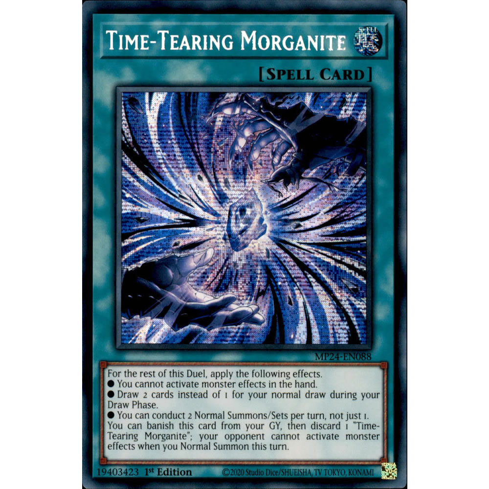 Time-Tearing Morganite MP24-EN088 Yu-Gi-Oh! Card from the Mega Tin 2024 Mega Pack Set