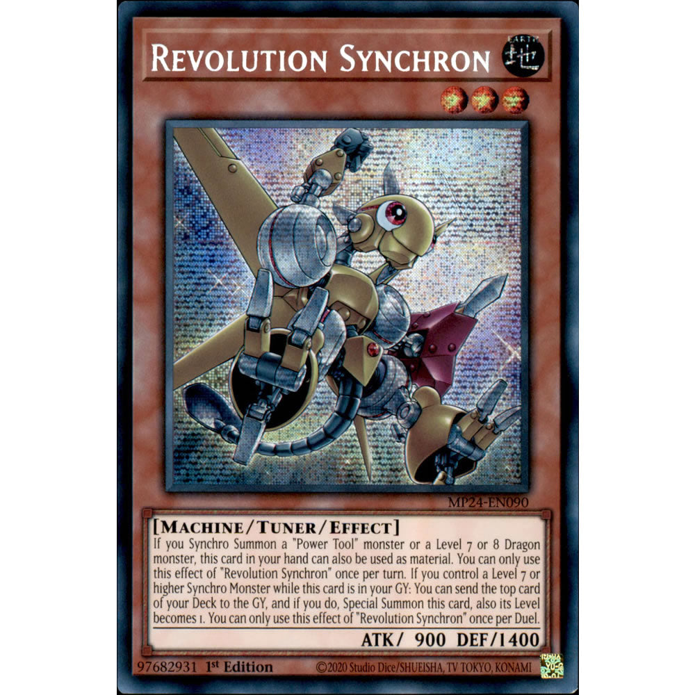 Revolution Synchron MP24-EN090 Yu-Gi-Oh! Card from the Mega Tin 2024 Mega Pack Set