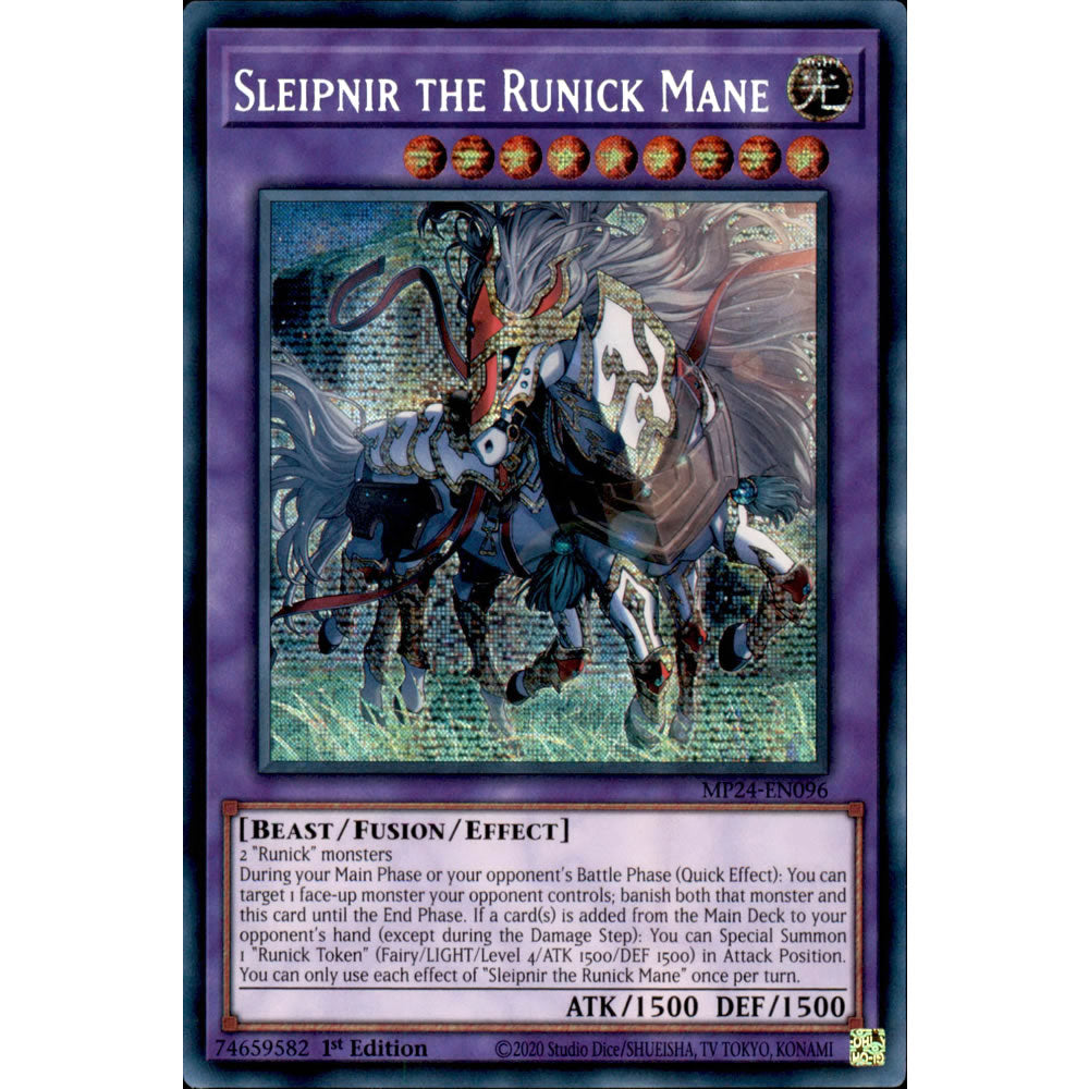 Sleipnir the Runick Mane MP24-EN096 Yu-Gi-Oh! Card from the Mega Tin 2024 Mega Pack Set