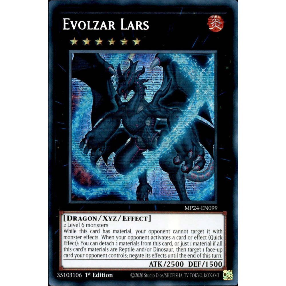 Evolzar Lars MP24-EN099 Yu-Gi-Oh! Card from the Mega Tin 2024 Mega Pack Set