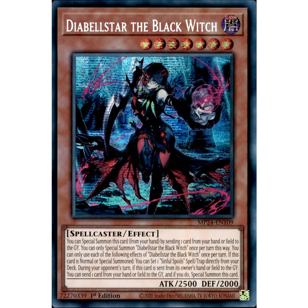 Diabellstar the Black Witch MP24-EN109 Yu-Gi-Oh! Card from the Mega Tin 2024 Mega Pack Set