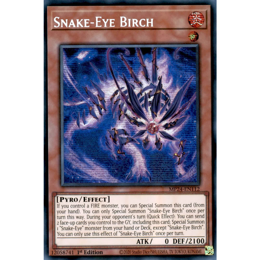 Snake-Eye Birch MP24-EN112 Yu-Gi-Oh! Card from the Mega Tin 2024 Mega Pack Set