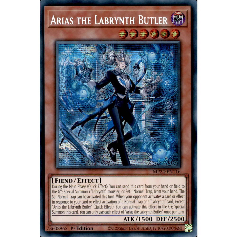 Arias the Labrynth Butler MP24-EN116 Yu-Gi-Oh! Card from the Mega Tin 2024 Mega Pack Set