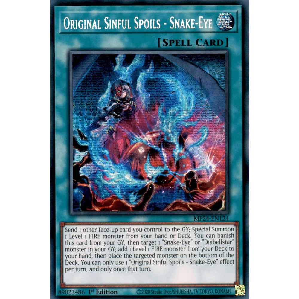 Original Sinful Spoils - Snake-Eye MP24-EN124 Yu-Gi-Oh! Card from the Mega Tin 2024 Mega Pack Set