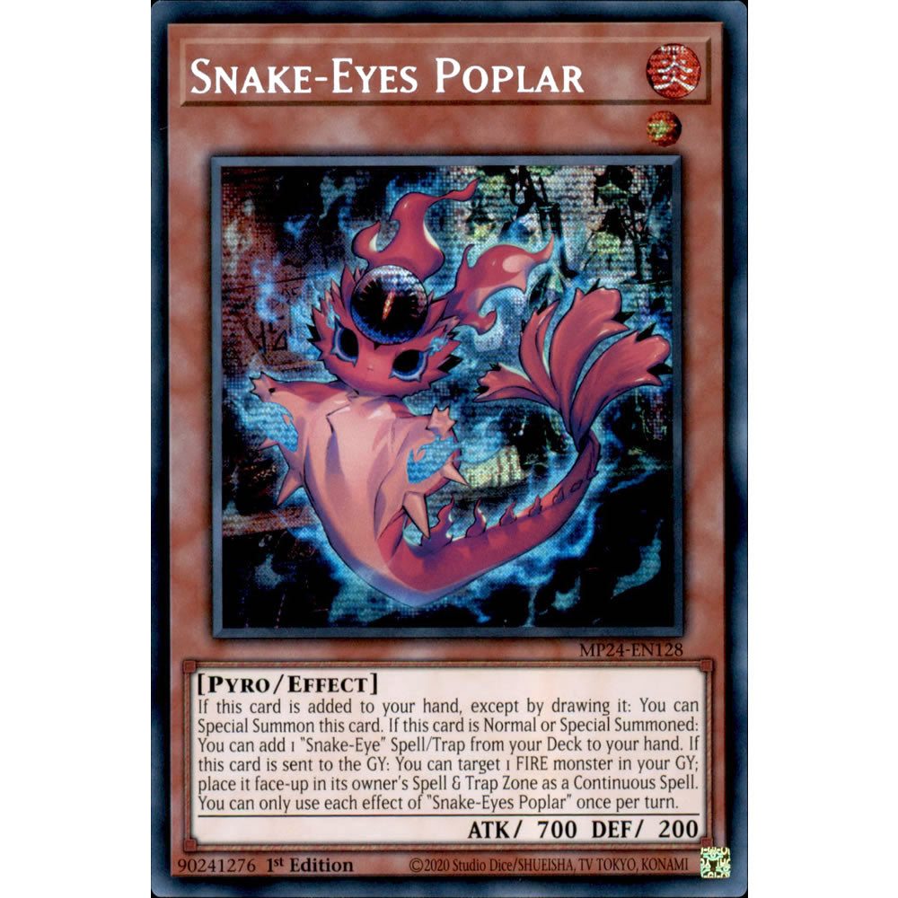 Snake-Eyes Poplar MP24-EN128 Yu-Gi-Oh! Card from the Mega Tin 2024 Mega Pack Set