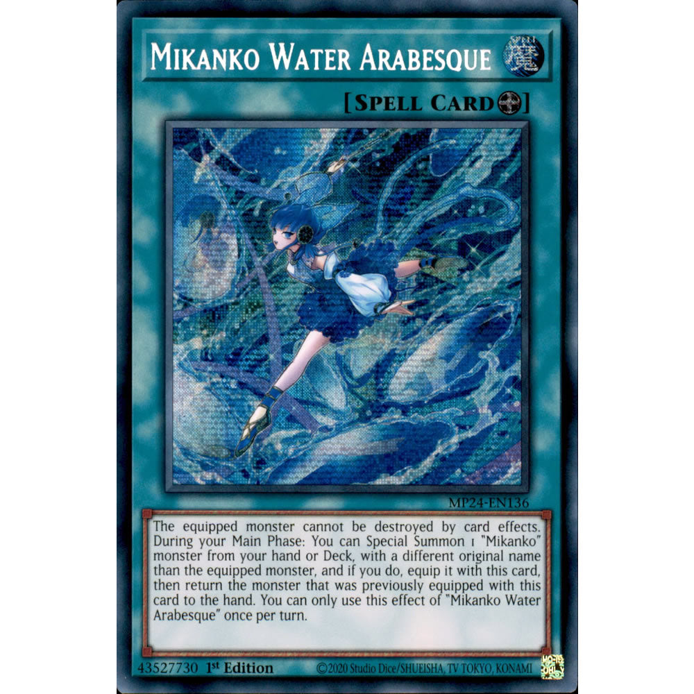 Mikanko Water Arabesque MP24-EN136 Yu-Gi-Oh! Card from the Mega Tin 2024 Mega Pack Set