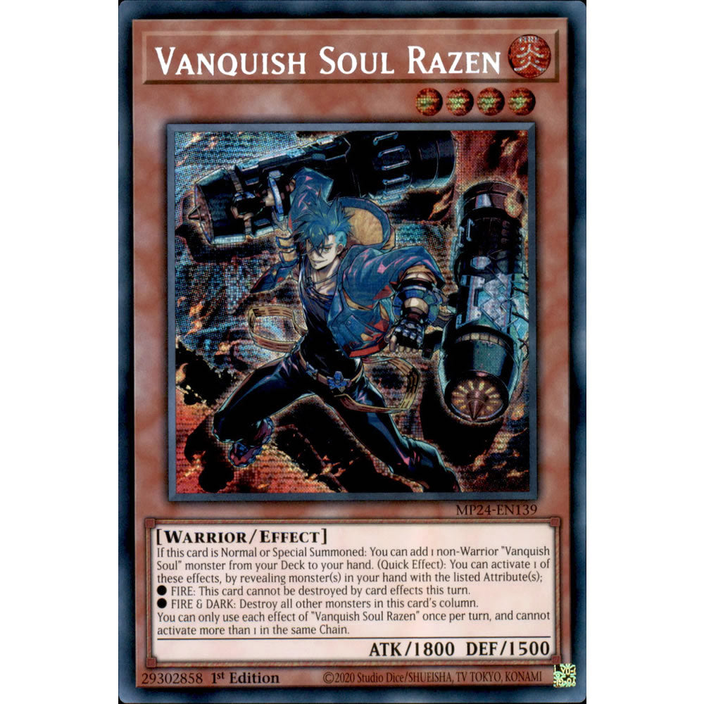 Vanquish Soul Razen MP24-EN139 Yu-Gi-Oh! Card from the Mega Tin 2024 Mega Pack Set