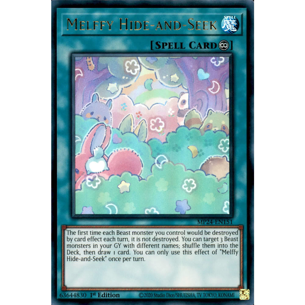 Melffy Hide-and-Seek MP24-EN151 Yu-Gi-Oh! Card from the Mega Tin 2024 Mega Pack Set