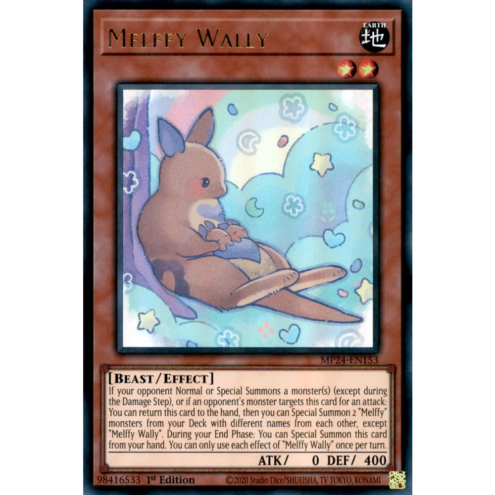 Melffy Wally MP24-EN153 Yu-Gi-Oh! Card from the Mega Tin 2024 Mega Pack Set