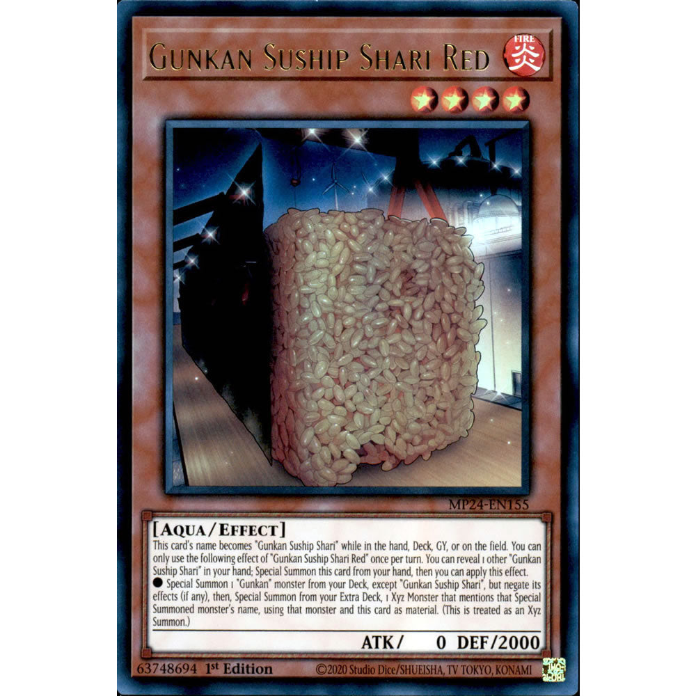 Gunkan Suship Shari Red MP24-EN155 Yu-Gi-Oh! Card from the Mega Tin 2024 Mega Pack Set