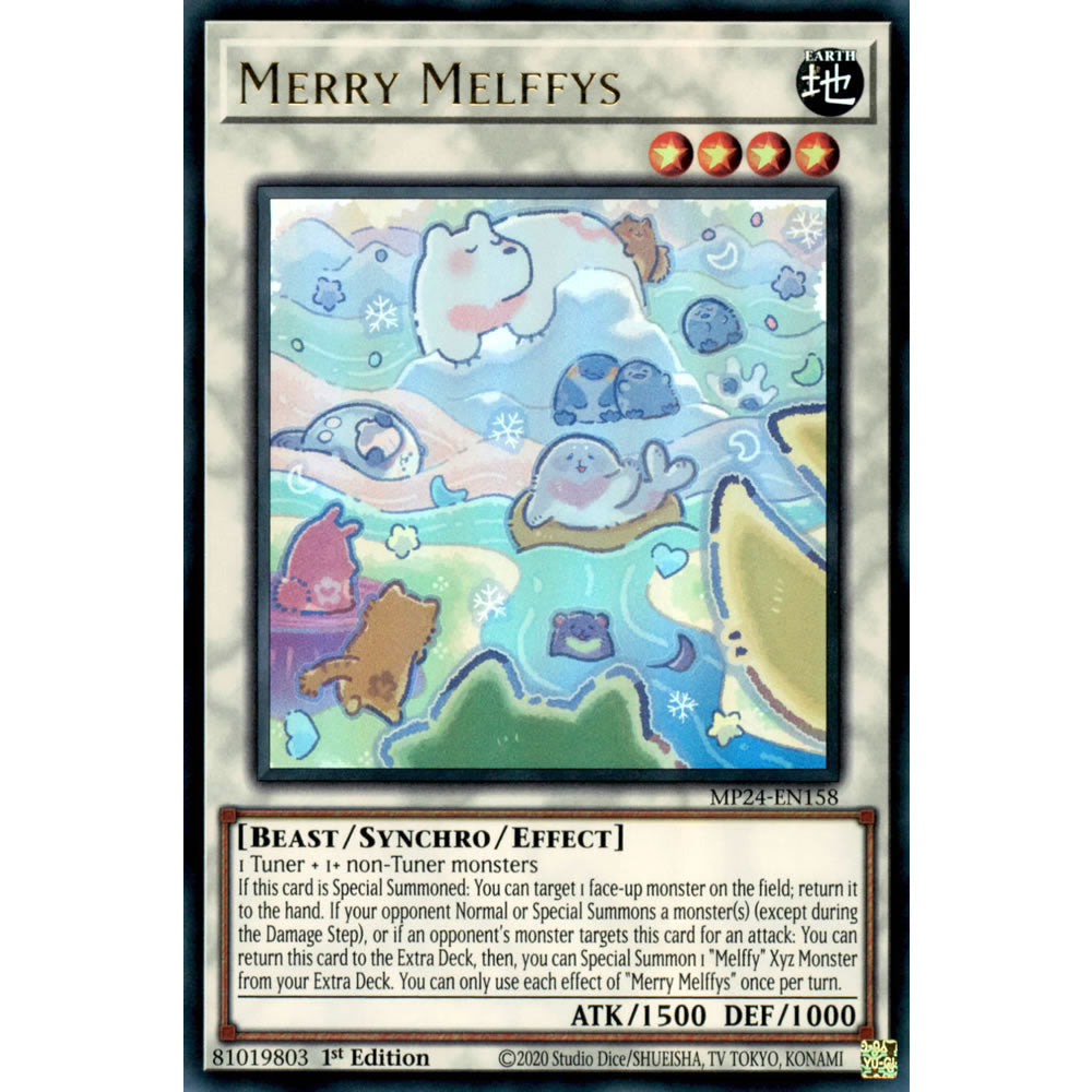 Merry Melffys MP24-EN158 Yu-Gi-Oh! Card from the Mega Tin 2024 Mega Pack Set