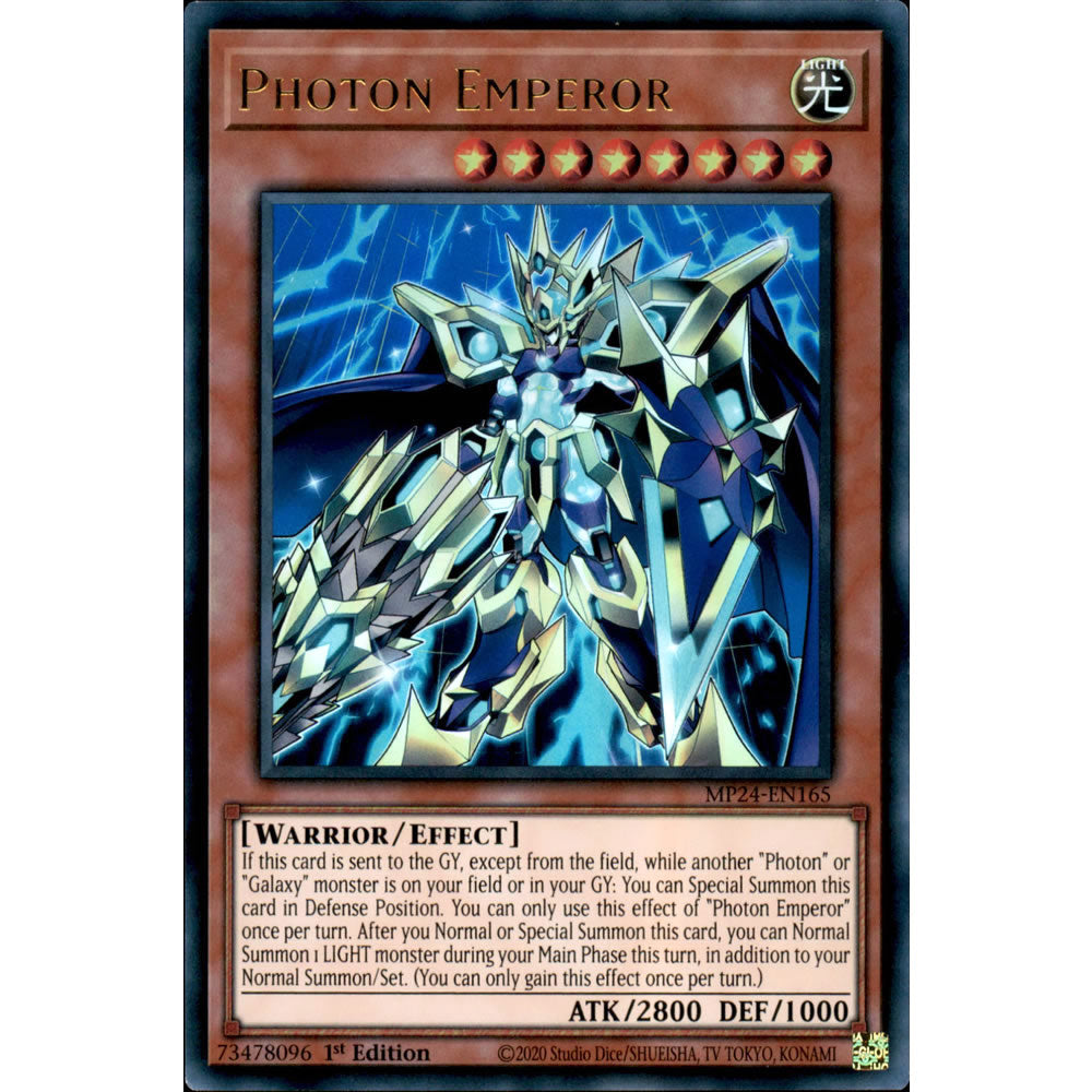 Photon Emperor MP24-EN165 Yu-Gi-Oh! Card from the Mega Tin 2024 Mega Pack Set