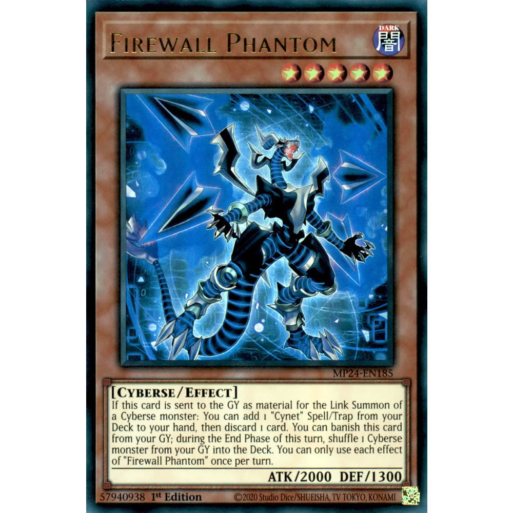 Firewall Phantom MP24-EN185 Yu-Gi-Oh! Card from the Mega Tin 2024 Mega Pack Set