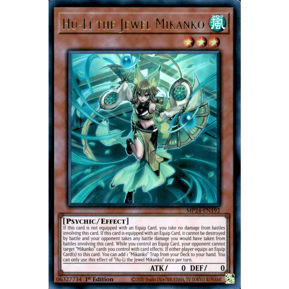 Hu-Li the Jewel Mikanko MP24-EN192 Yu-Gi-Oh! Card from the Mega Tin 2024 Mega Pack Set