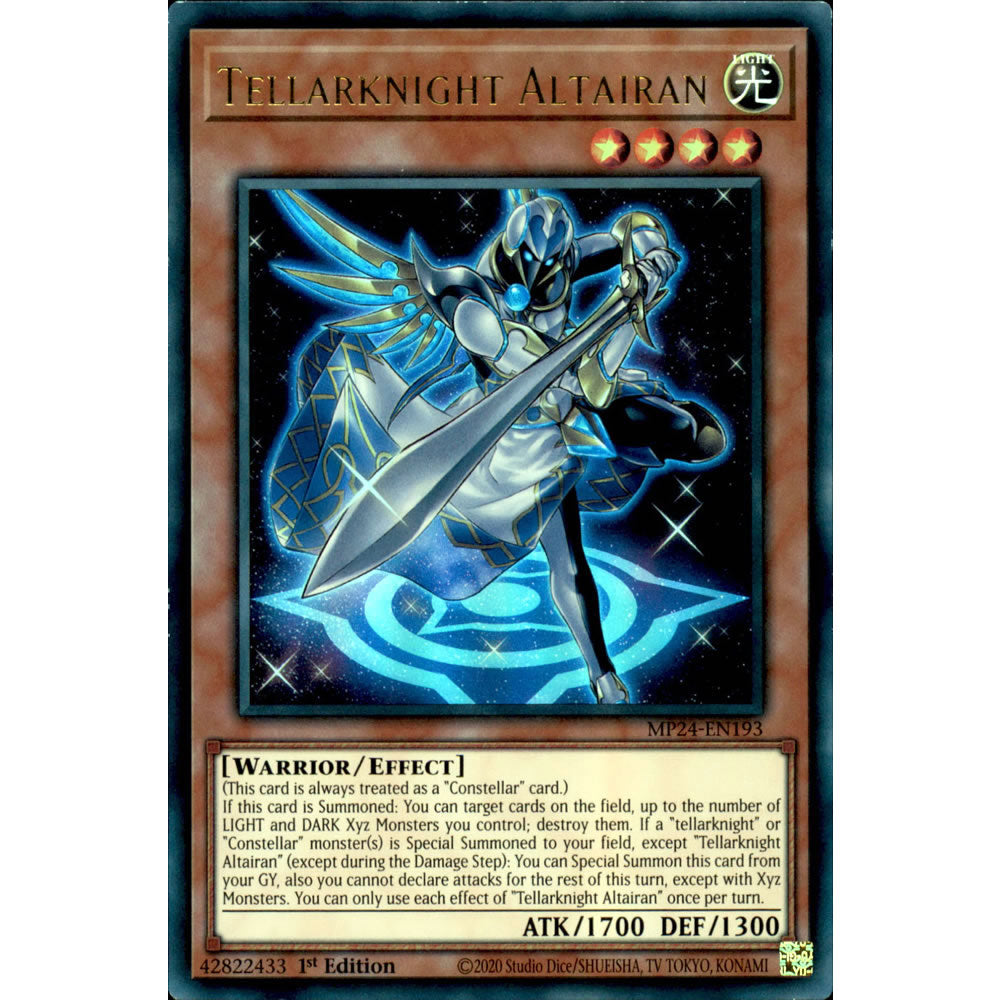 Tellarknight Altairan MP24-EN193 Yu-Gi-Oh! Card from the Mega Tin 2024 Mega Pack Set