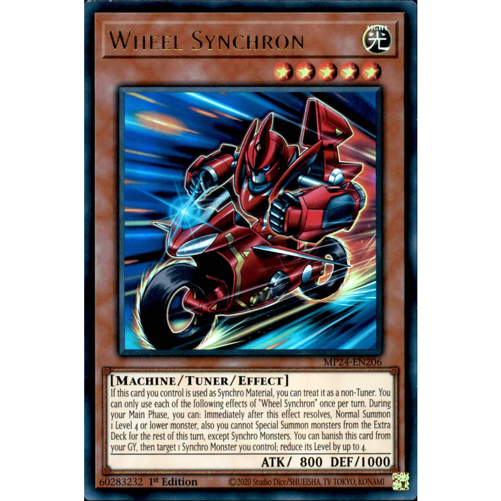 Wheel Synchron MP24-EN206 Yu-Gi-Oh! Card from the Mega Tin 2024 Mega Pack Set