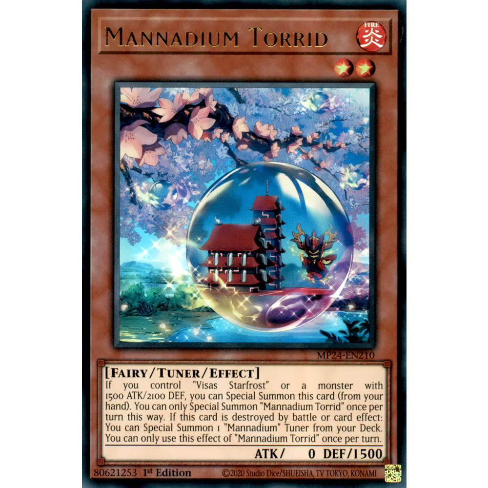 Mannadium Torrid MP24-EN210 Yu-Gi-Oh! Card from the Mega Tin 2024 Mega Pack Set