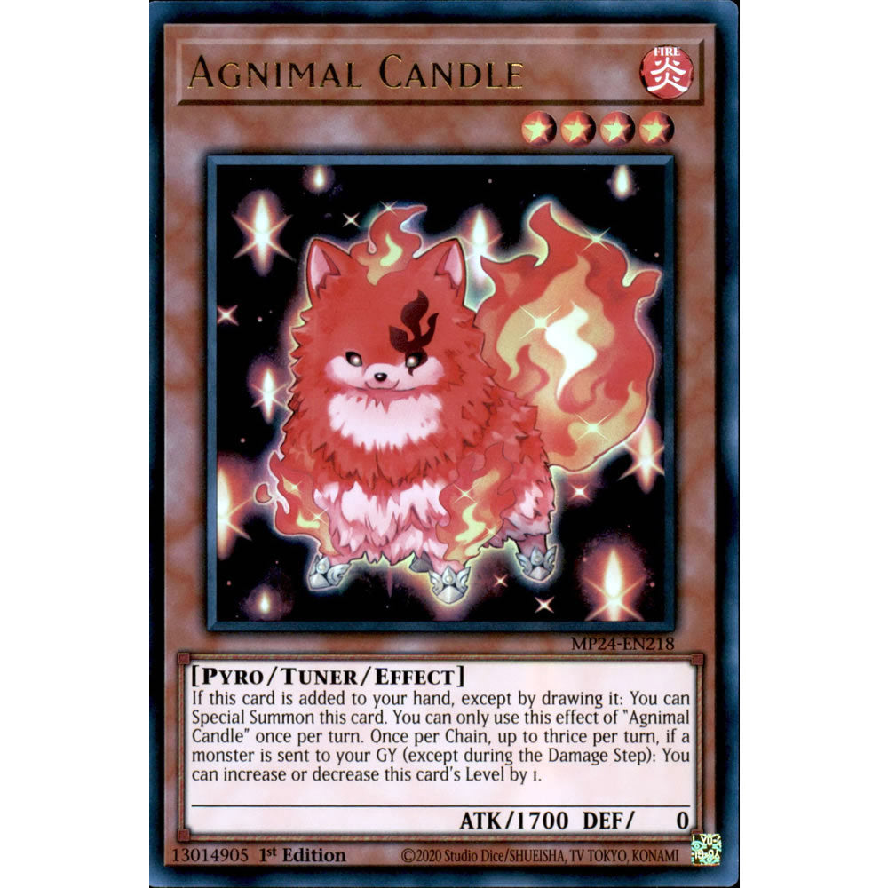 Agnimal Candle MP24-EN218 Yu-Gi-Oh! Card from the Mega Tin 2024 Mega Pack Set