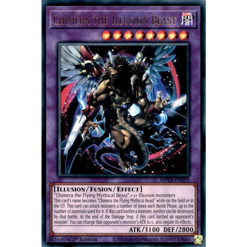 Chimera the Illusion Beast MP24-EN219 Yu-Gi-Oh! Card from the Mega Tin 2024 Mega Pack Set