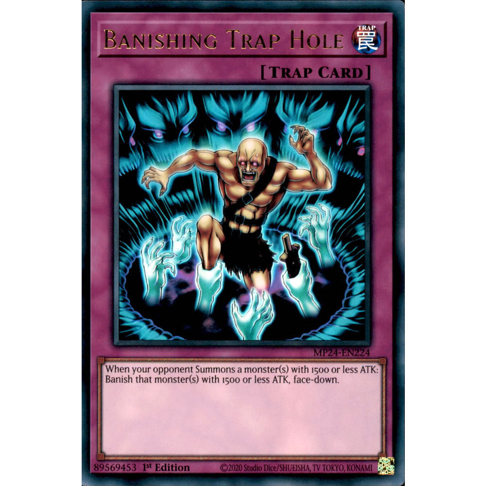 Banishing Trap Hole MP24-EN224 Yu-Gi-Oh! Card from the Mega Tin 2024 Mega Pack Set