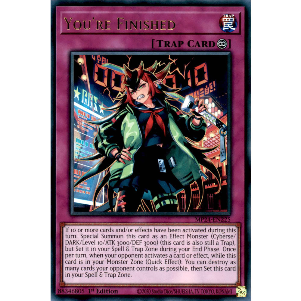 You're Finished MP24-EN225 Yu-Gi-Oh! Card from the Mega Tin 2024 Mega Pack Set