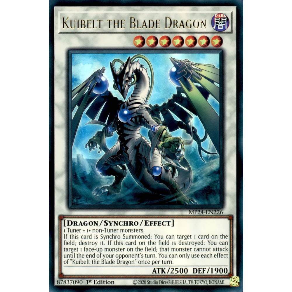 Kuibelt the Blade Dragon MP24-EN226 Yu-Gi-Oh! Card from the Mega Tin 2024 Mega Pack Set