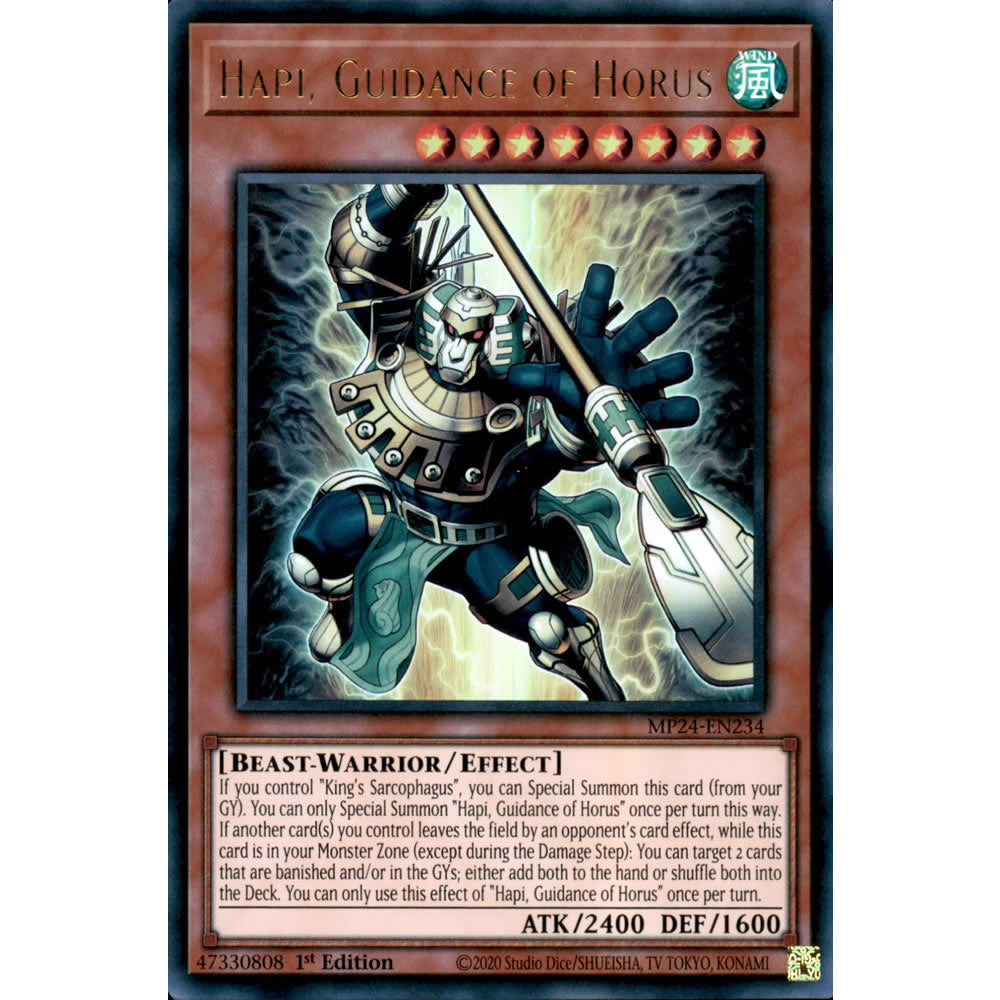 Hapi, Guidance of Horus MP24-EN234 Yu-Gi-Oh! Card from the Mega Tin 2024 Mega Pack Set