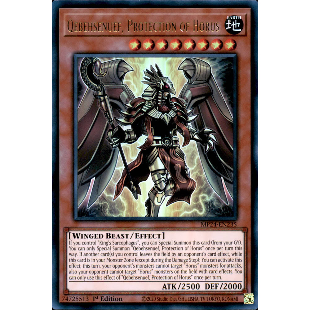 Qebehsenuef, Protection of Horus MP24-EN235 Yu-Gi-Oh! Card from the Mega Tin 2024 Mega Pack Set