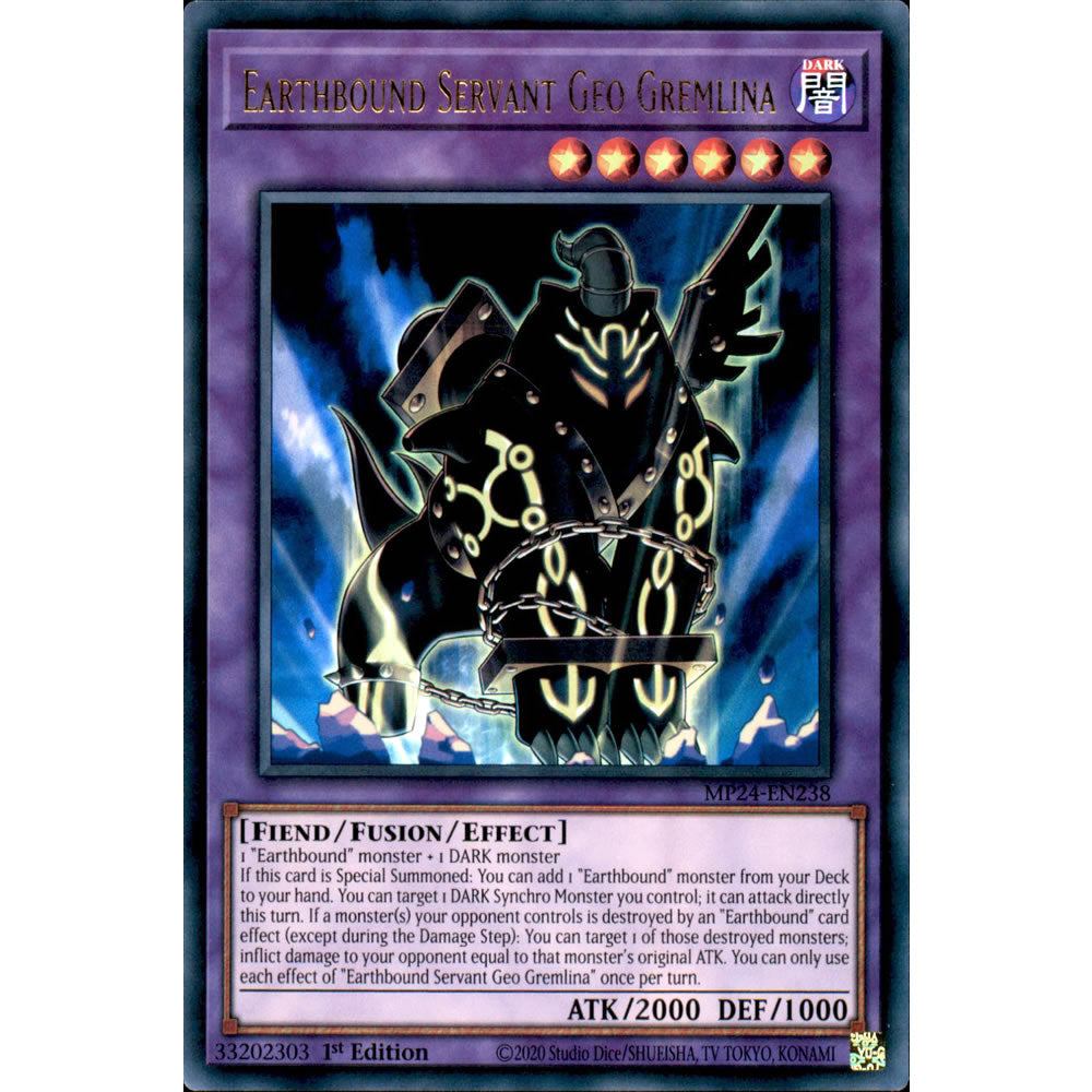 Earthbound Servant Geo Gremlina MP24-EN238 Yu-Gi-Oh! Card from the Mega Tin 2024 Mega Pack Set