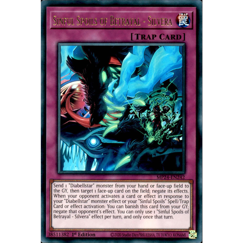 Sinful Spoils of Betrayal - Silvera MP24-EN242 Yu-Gi-Oh! Card from the Mega Tin 2024 Mega Pack Set