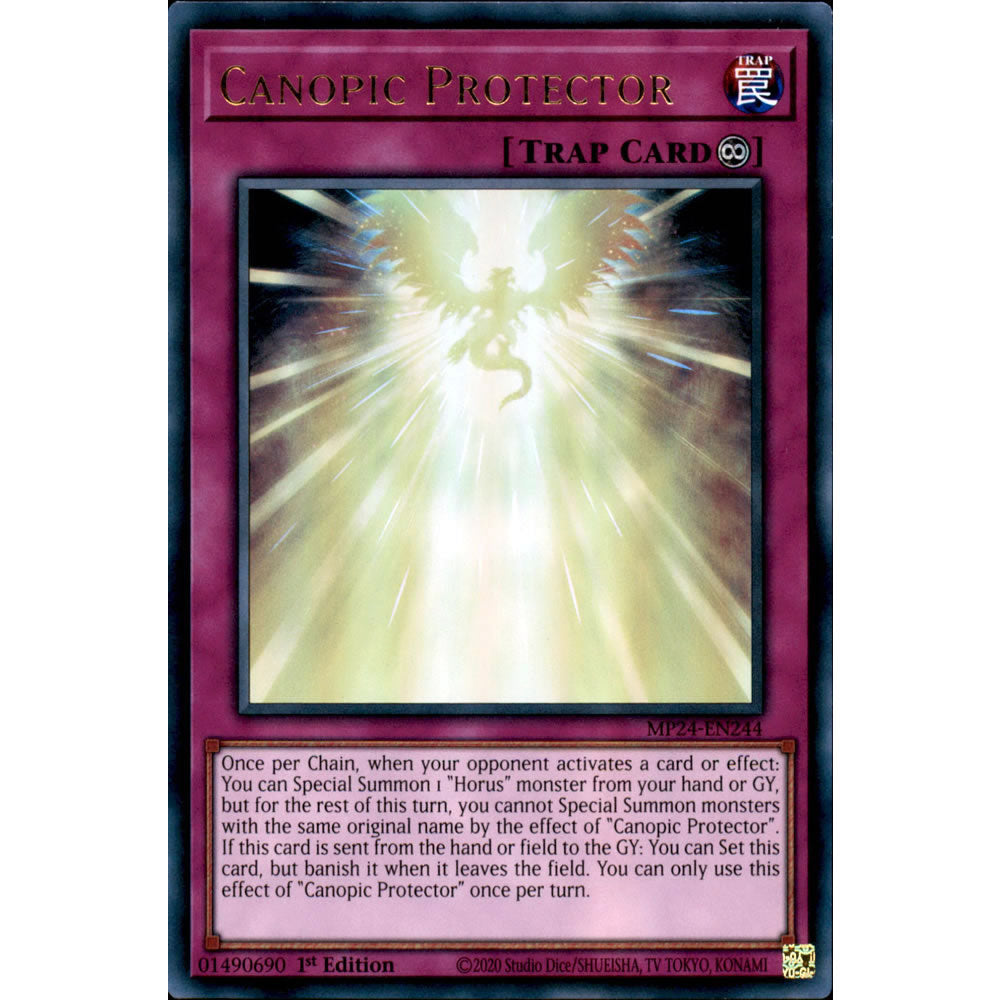 Canopic Protector MP24-EN244 Yu-Gi-Oh! Card from the Mega Tin 2024 Mega Pack Set