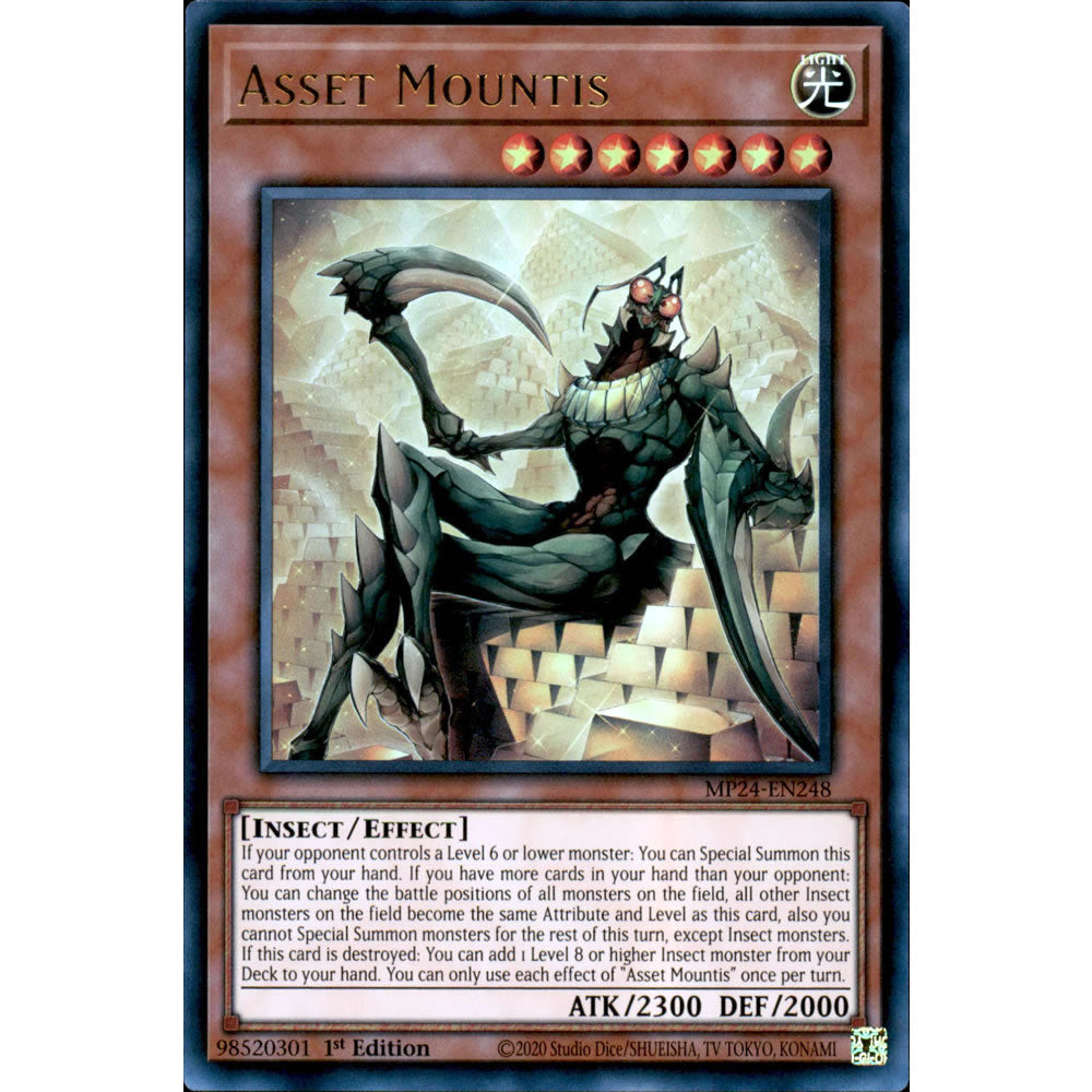 Asset Mountis MP24-EN248 Yu-Gi-Oh! Card from the Mega Tin 2024 Mega Pack Set