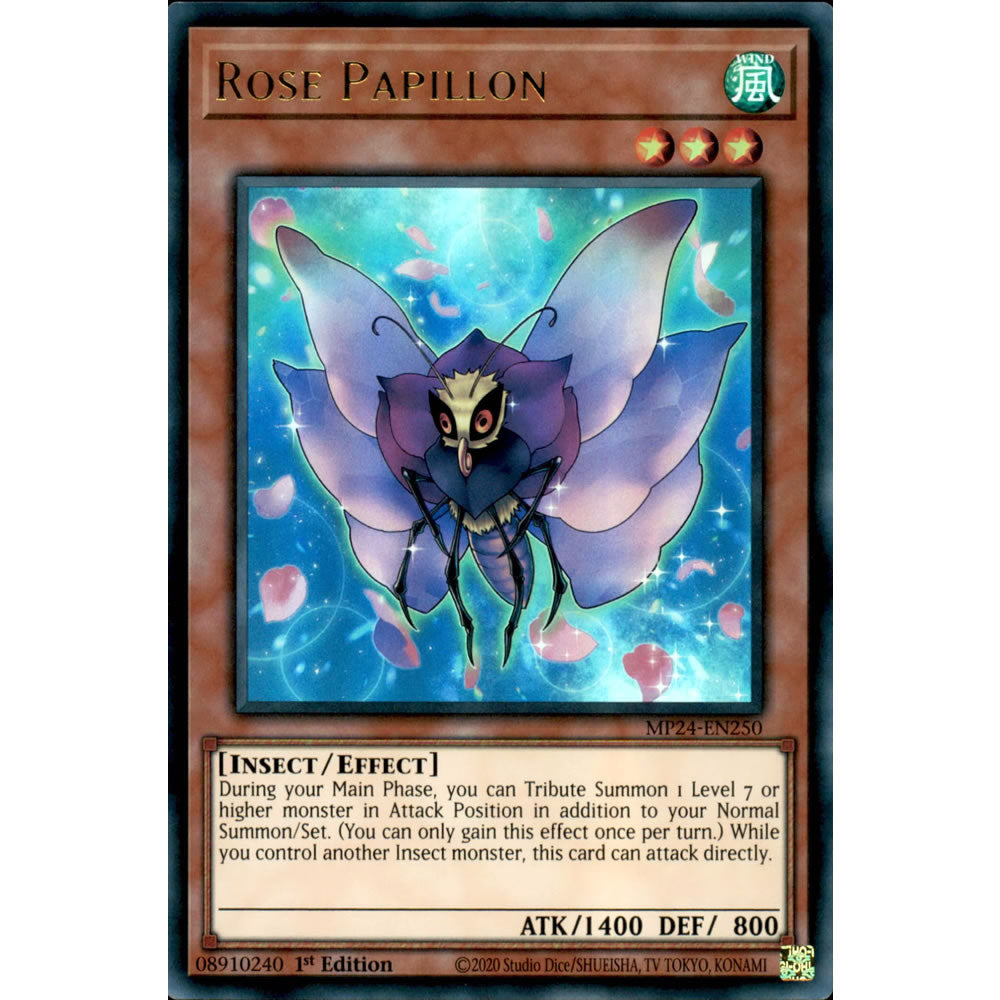 Rose Papillon MP24-EN250 Yu-Gi-Oh! Card from the Mega Tin 2024 Mega Pack Set