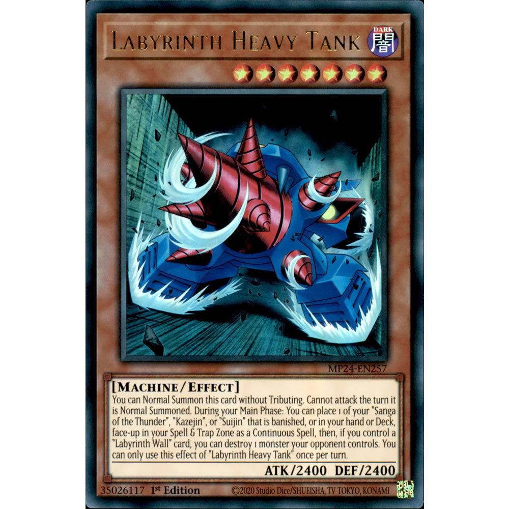 Labyrinth Heavy Tank MP24-EN257 Yu-Gi-Oh! Card from the Mega Tin 2024 Mega Pack Set