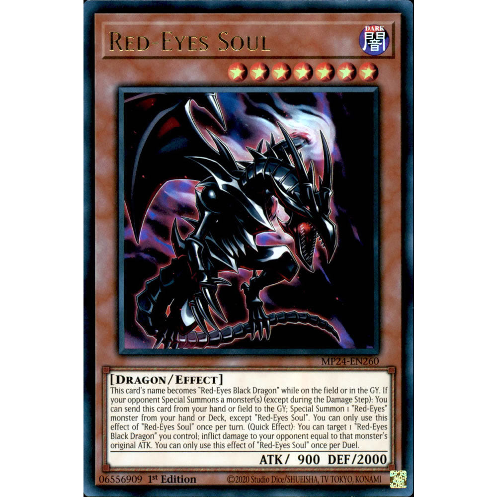 Red-Eyes Soul MP24-EN260 Yu-Gi-Oh! Card from the Mega Tin 2024 Mega Pack Set