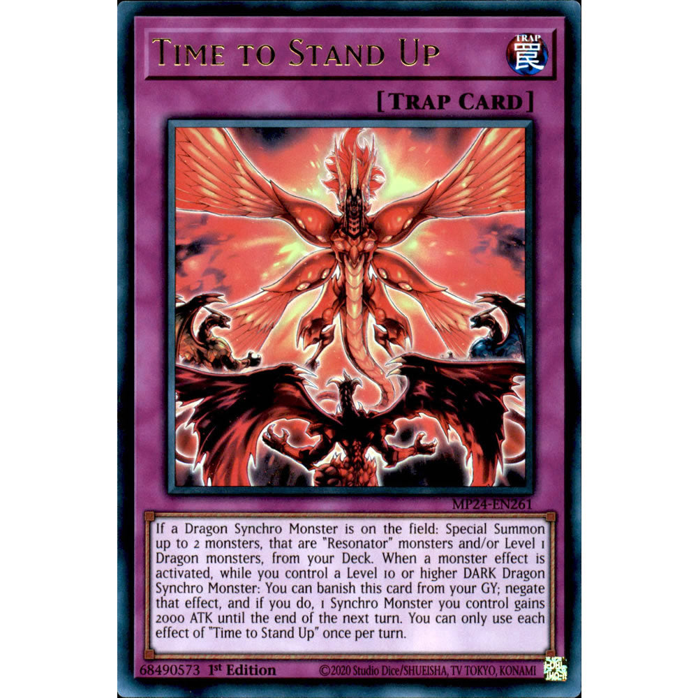 Time to Stand Up MP24-EN261 Yu-Gi-Oh! Card from the Mega Tin 2024 Mega Pack Set