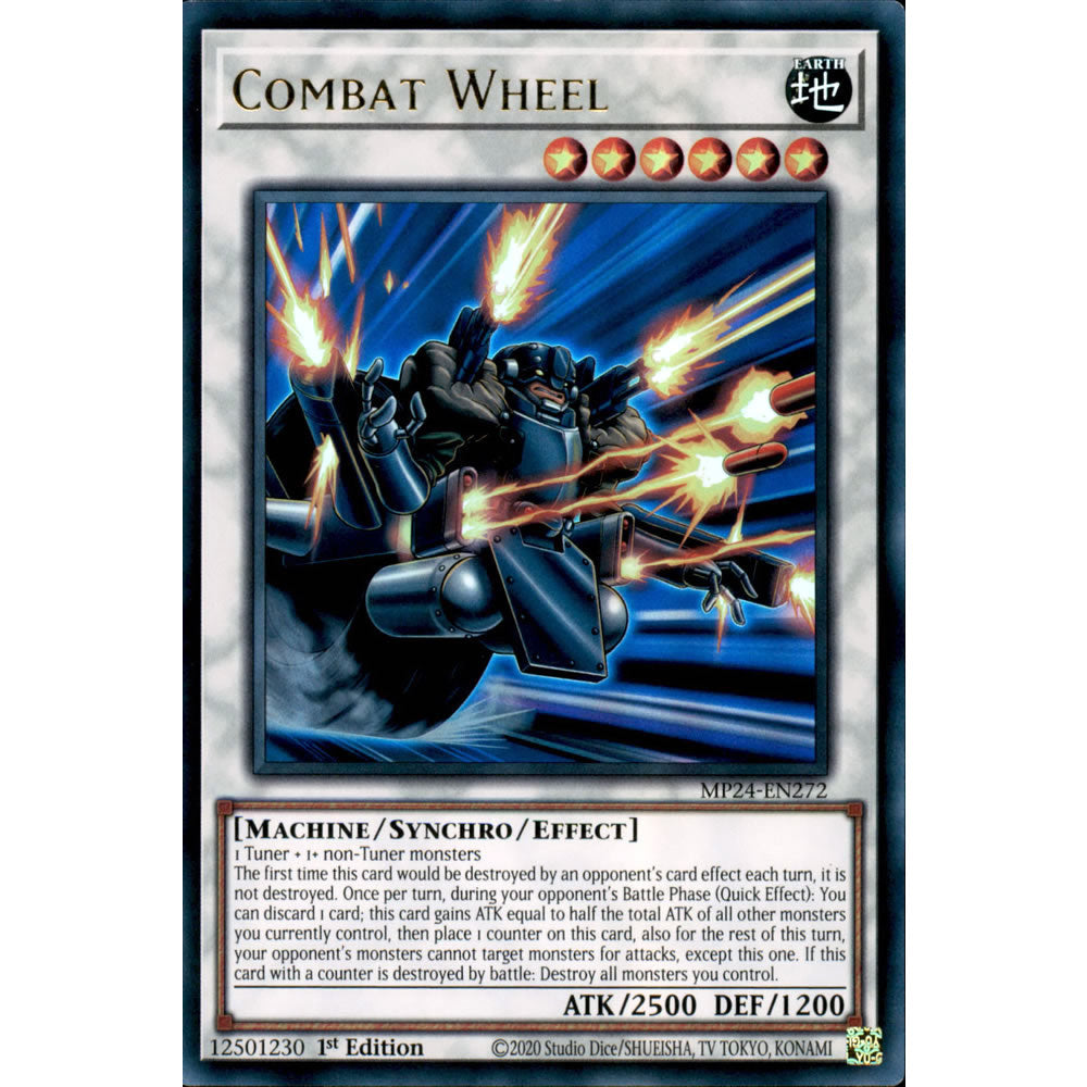 Combat Wheel MP24-EN272 Yu-Gi-Oh! Card from the Mega Tin 2024 Mega Pack Set