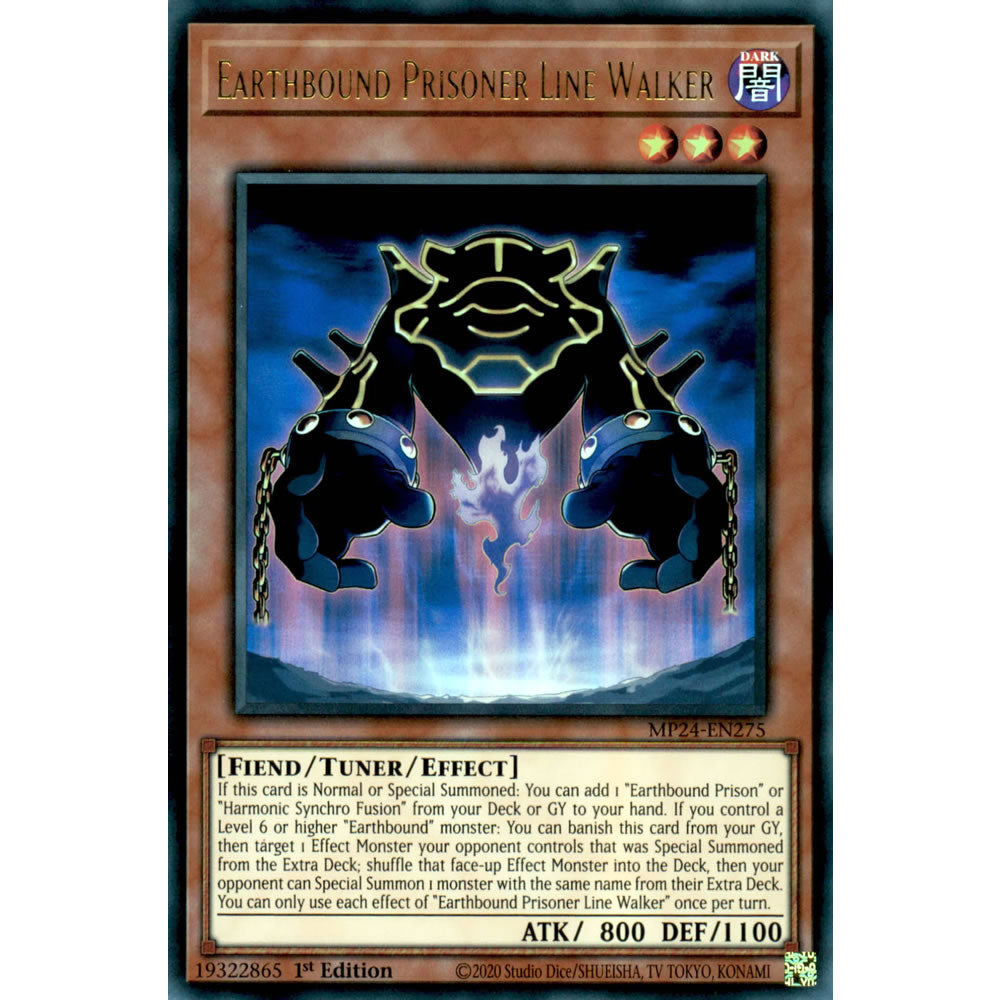 Earthbound Prisoner Line Walker MP24-EN275 Yu-Gi-Oh! Card from the Mega Tin 2024 Mega Pack Set