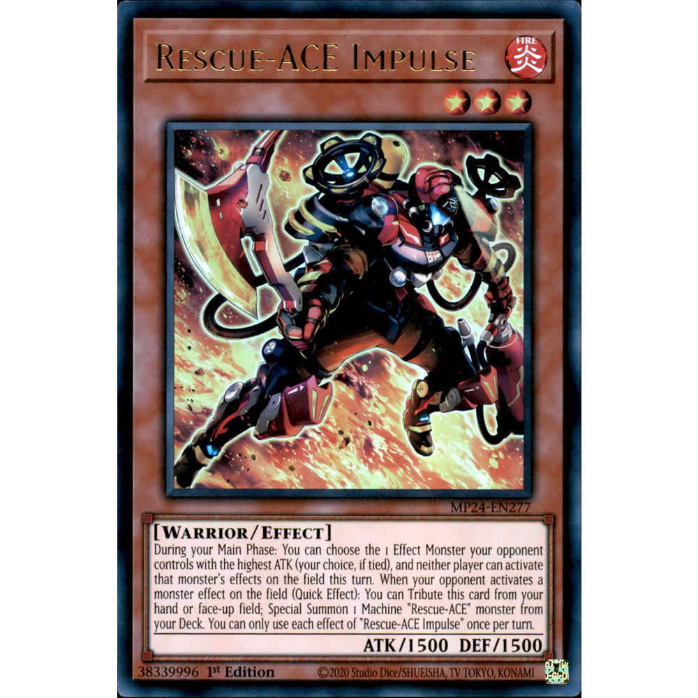 Rescue-ACE Impulse MP24-EN277 Yu-Gi-Oh! Card from the Mega Tin 2024 Mega Pack Set