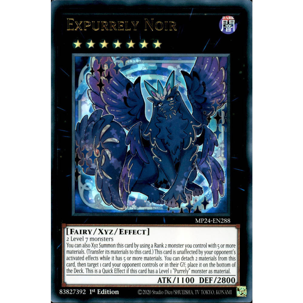 Expurrely Noir MP24-EN288 Yu-Gi-Oh! Card from the Mega Tin 2024 Mega Pack Set