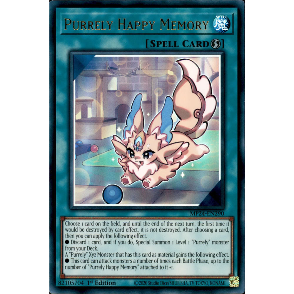 Purrely Happy Memory MP24-EN290 Yu-Gi-Oh! Card from the Mega Tin 2024 Mega Pack Set