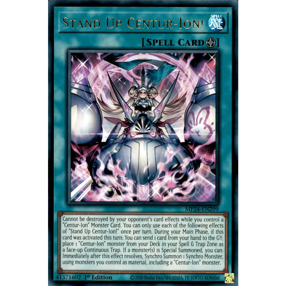 Stand Up Centur-Ion! MP24-EN299 Yu-Gi-Oh! Card from the Mega Tin 2024 Mega Pack Set