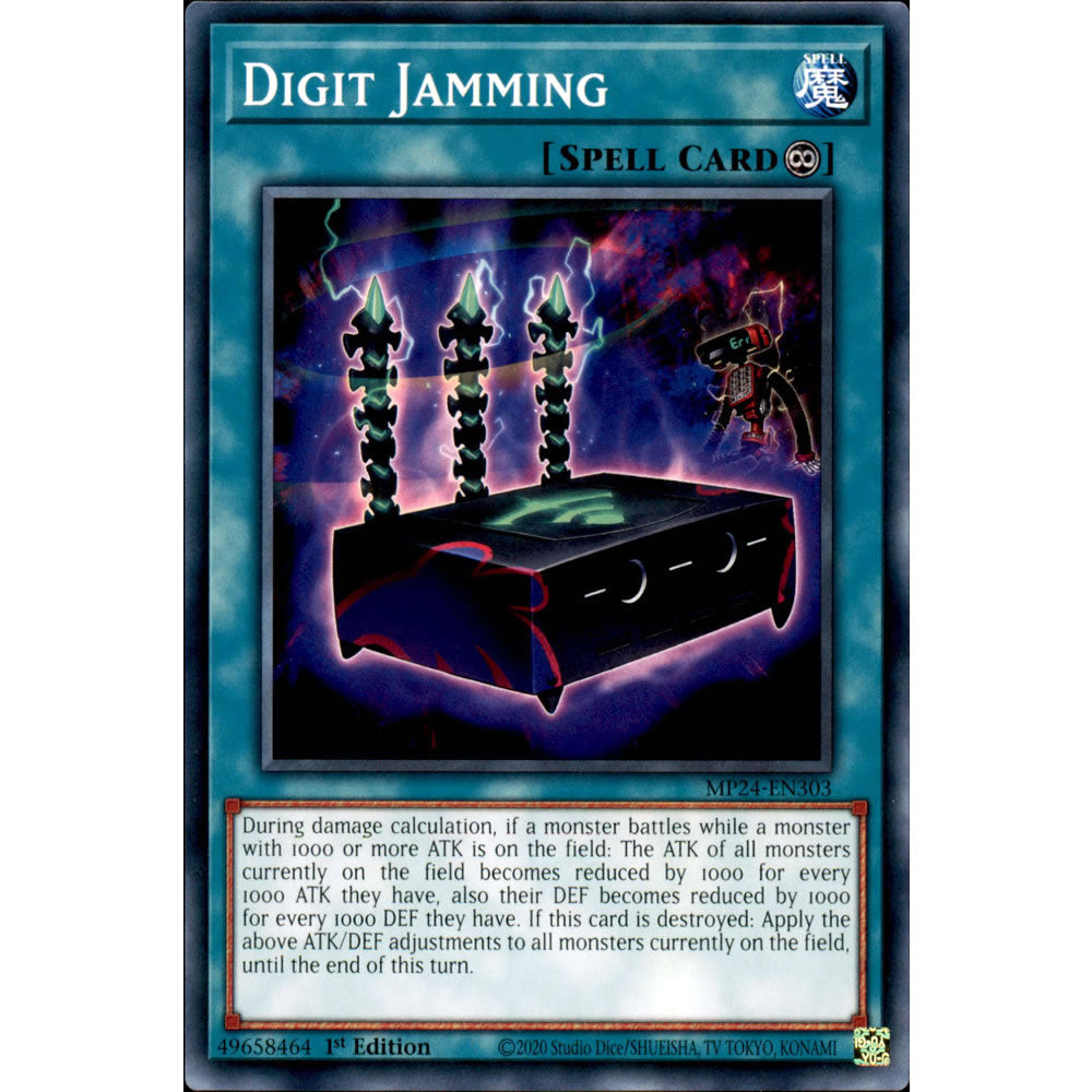 Digit Jamming MP24-EN303 Yu-Gi-Oh! Card from the Mega Tin 2024 Mega Pack Set