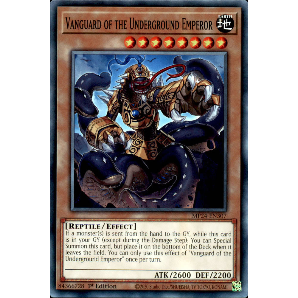 Vanguard of the Underground Emperor MP24-EN307 Yu-Gi-Oh! Card from the Mega Tin 2024 Mega Pack Set