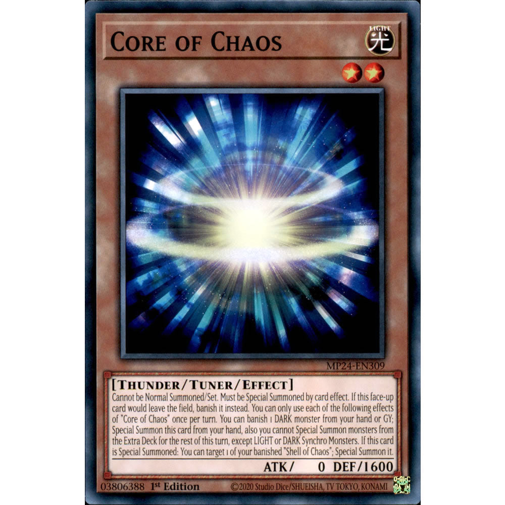 Core of Chaos MP24-EN309 Yu-Gi-Oh! Card from the Mega Tin 2024 Mega Pack Set