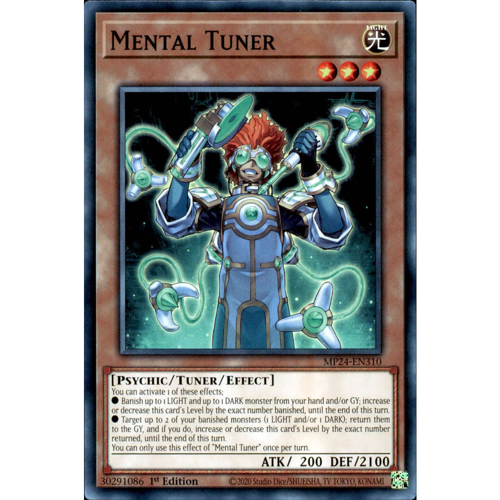 Mental Tuner MP24-EN310 Yu-Gi-Oh! Card from the Mega Tin 2024 Mega Pack Set